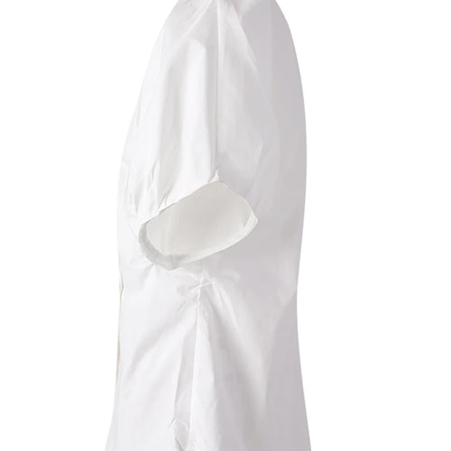 Load image into Gallery viewer, Women Coffee Shaped Elegant Blouse New Stand Collar Short Puff Sleeve Shirt Fashion Tide Spring Summer 2025 CPG3251
