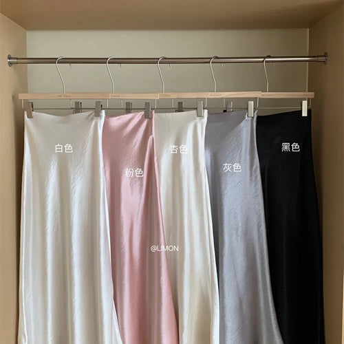 Load image into Gallery viewer, French New Women's Solid Elegant Festival Fishtail Long Skirt Spring Summer High Waist Office Lady Zipper Skirts Fashion Popular
