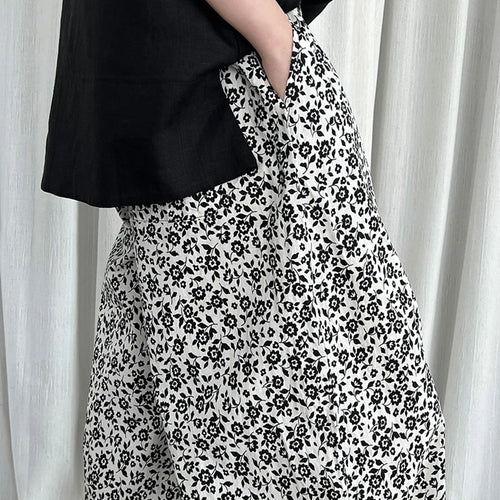 Load image into Gallery viewer, High Elastic Waist Floral Pattern Printed Long Wide Leg Pants New Trousers Women Fashion Tide Spring Autumn 2025 1DJ1473
