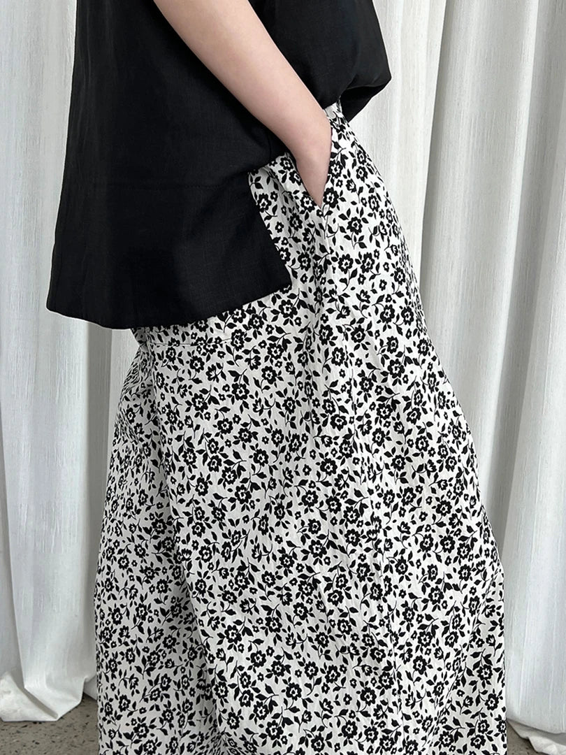 High Elastic Waist Floral Pattern Printed Long Wide Leg Pants New Trousers Women Fashion Tide Spring Autumn 2025 1DJ1473