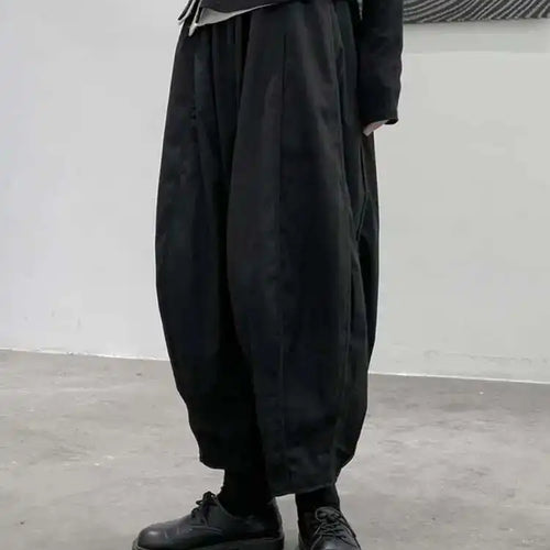 Load image into Gallery viewer, High Elastic Waist Black Brief Long Wide Leg Pants New Loose Fit Trousers Women Fashion Tide Spring Autumn 2025 1DF1078
