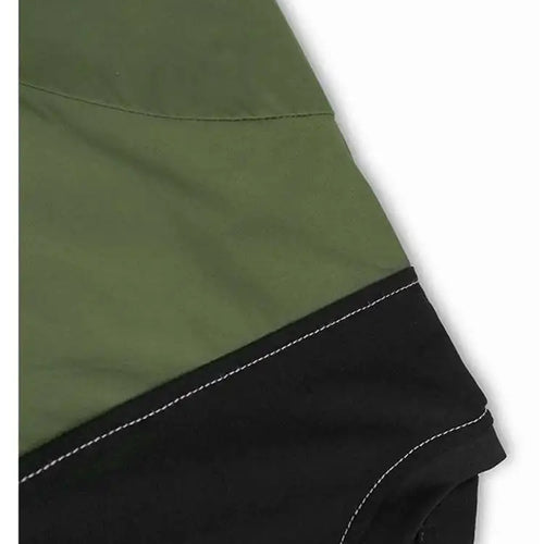 Load image into Gallery viewer, Women Black Pleated Color-block Big Size Midi Dress New Round Neck Short Sleeve Fashion Tide Spring Summer 2025 1DH5237
