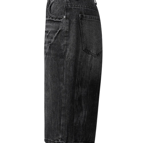 Load image into Gallery viewer, High Waist Black Denim Casual Knee Length Wide Leg Jeans New Women Trousers Fashion Tide Spring Summer 2025 CPG3271
