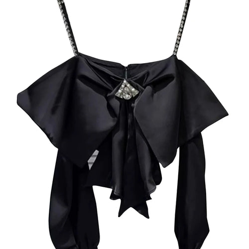 Load image into Gallery viewer, Solid Spliced Diamonds Vest For Women Square Neck Sleeveless Backless Patchwork Zipper Vests Female Fashion Style
