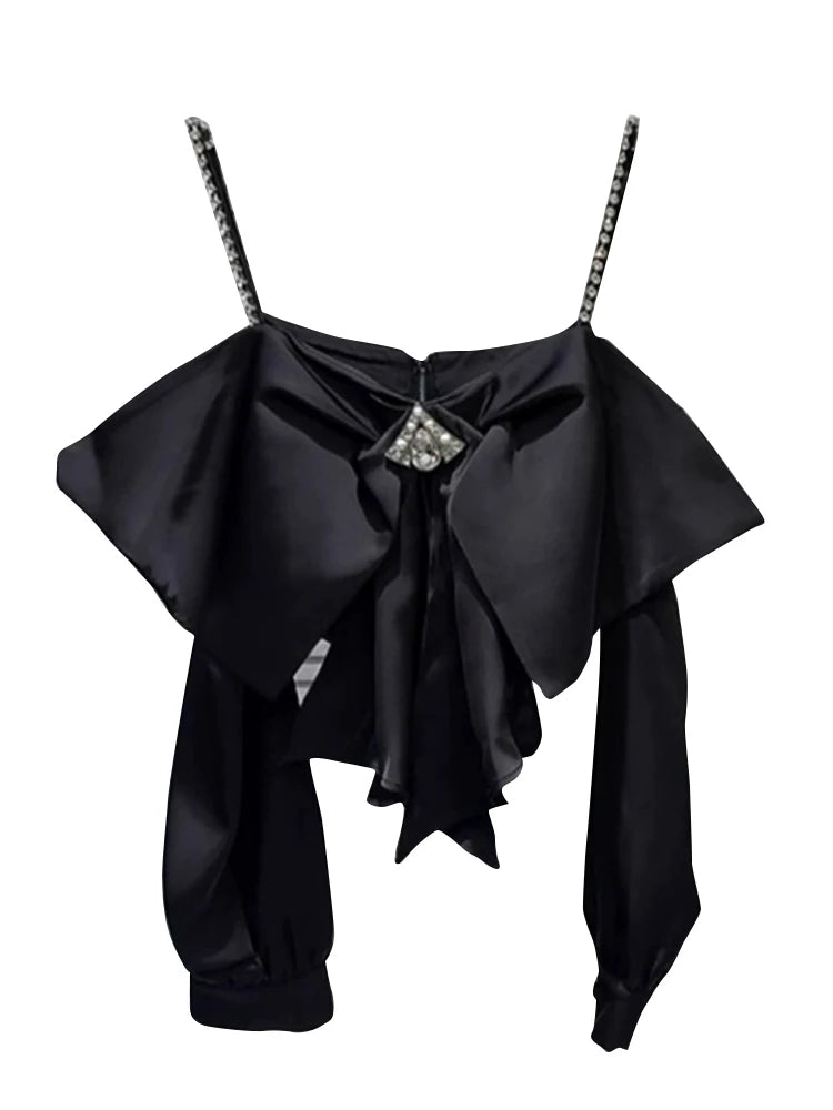 Solid Spliced Diamonds Vest For Women Square Neck Sleeveless Backless Patchwork Zipper Vests Female Fashion Style