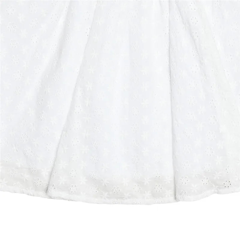 White English Embroidered Belted Mini Dress For Women Fashion V Neck Sleeveless Backless A-line Club Party Sexy Dress