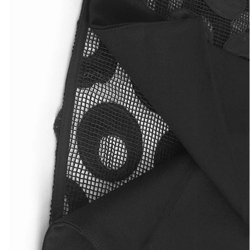 Load image into Gallery viewer, Black Dot Hollow Out Vest Half-body Skirt Two Pieces Suit New V-Neck Sleeveless Women Fashion Spring Autumn 2025 1DJ1101
