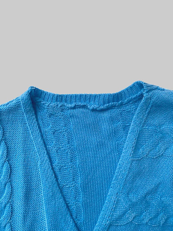 Fall Women’s Blue Stretch Knit Bodycon Midi Dress Business Casual Outfits Long Sleeves Sweater Belt Dresses Woman