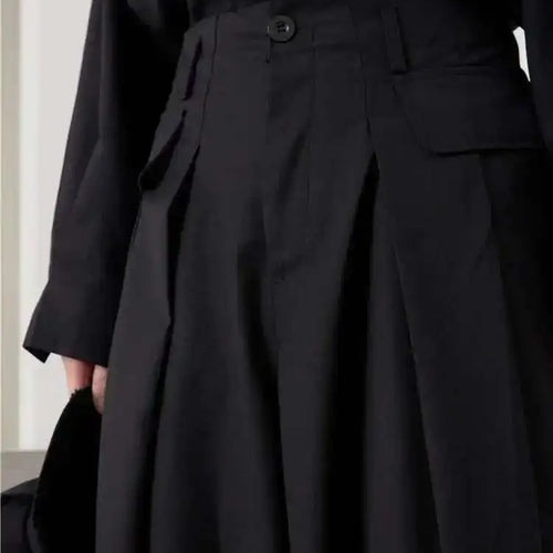 Load image into Gallery viewer, High Waist Black Casual Pleated Wide Leg Harem Pants New Loose Fit Trousers Women Fashion Tide Spring Autumn 2025 1DF3978
