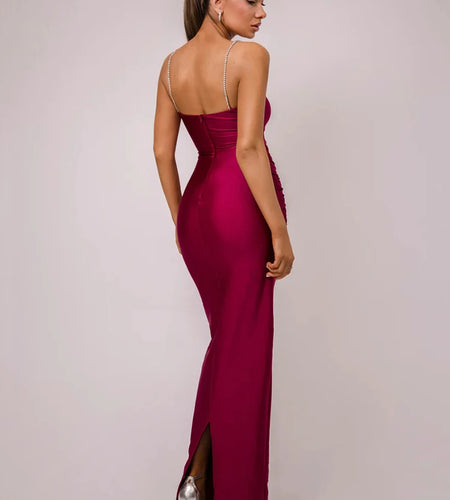Glitter Spaghetti Strap Sexy Maxi Dress For Women Fashion Sleeveless Backless Bodycon Club Party Long Dress Elegant
