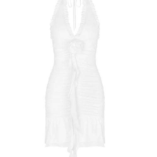 Load image into Gallery viewer, Sexy Deep V Tight Fit Buttocks Skirt For Women Hanging Collar Dress For Women Elegant Short Skirt Party Evening Dress
