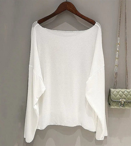 Women Black Tops White Ins Summer T-shirt Basic Sun-proof Blouses All-match Korean Hot Ladies Loose Tee Casual Popular Femme