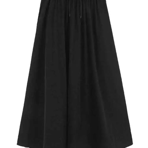 Load image into Gallery viewer, High Elastic Waist Gray Brief Long Elegant A-line Half-body Skirt Women Fashion Tide New Spring Autumn 2025 1DH6196
