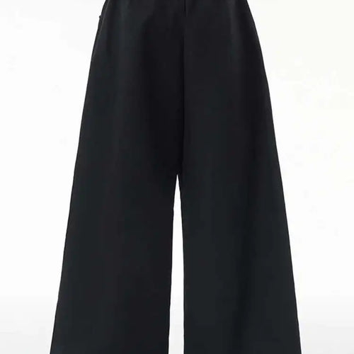 Load image into Gallery viewer, High Elastic Waist Gray Zipper Irregular Wide Leg Pants New Loose Fit Trousers Women Fashion Spring Autumn 2025 1DH3451
