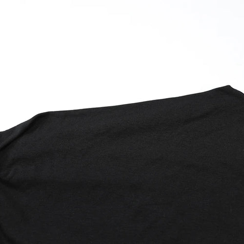 Load image into Gallery viewer, Hollow Out Oblique Shoulder Sexy Mini Dress For Women Robe Summer Black Sleeveless Backless Draped Skinny Club Dress
