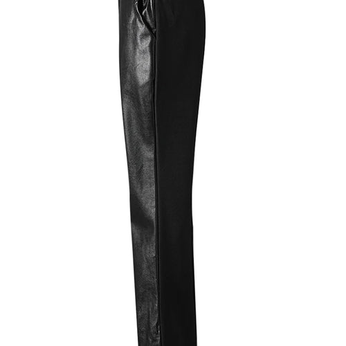 Load image into Gallery viewer, High Waist Black Brief Pocket Pu Leather Long Wide Leg Pants New Trousers Women Fashion Tide Spring Autumn 2025 CPG2581
