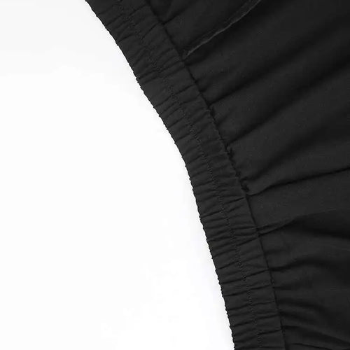 Load image into Gallery viewer, High Elastic Waist Black Pocket Spliced Irregular A-line Half-body Skirt Women Fashion Tide New Spring Autumn 2025 1DH5346
