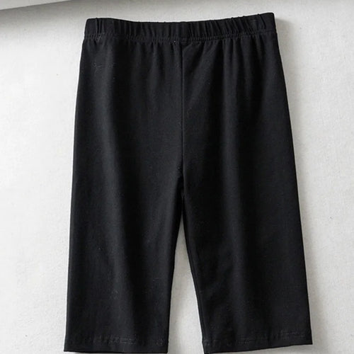 Load image into Gallery viewer, sexy women cotton high waist elastic pure color slim Knee-Length bike shorts female
