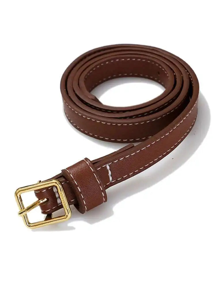 Women Split Pu Leather Brief Short Blazer New Lapel Long Sleeve Loose Fit  Jacket Fashion Tide Spring Autumn 2025 1K458