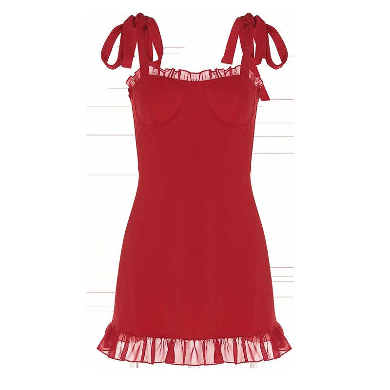 Elegant Women's Summer New Sexy Backless Solid Slash Neck Dress Slim Fit Waist Camisole Mini Dress Club Party Dress