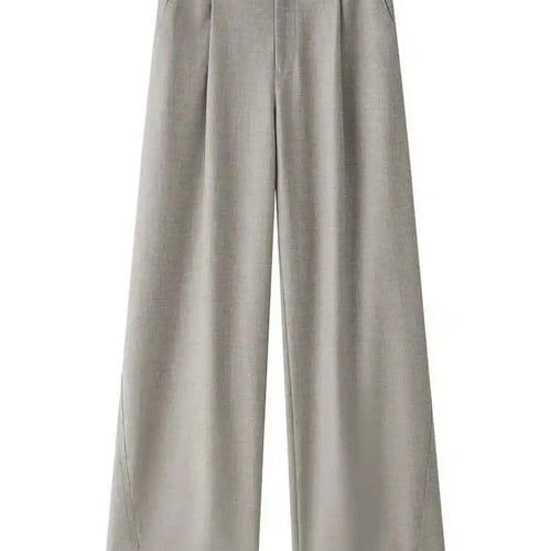 Load image into Gallery viewer, High Waist Brown Brief Pleated Elegant Long Wide Leg Pants New Trousers Women Fashion Tide Spring Autumn 2025 1DH9682
