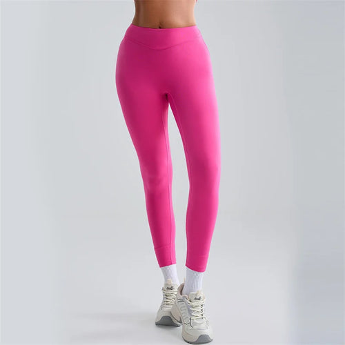 Load image into Gallery viewer, Women's Seamless Leggings Side Pockets Sports High Waist Hip Lifting Tummy Control GYM Tights Workout Fitness Elastic Yoga Pants
