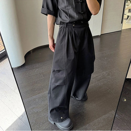 Load image into Gallery viewer, Designers Personalized Pleated Men Overalls Threedimensional Wide Leg Pants Oversize Summer Fashion Trend 9C5963
