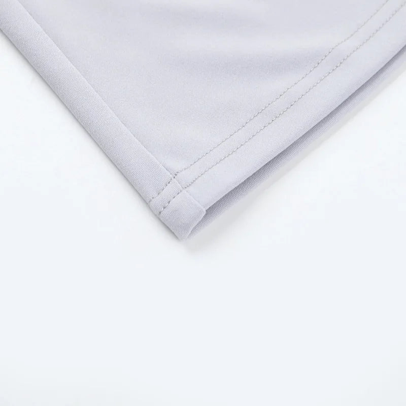 Gray Long Sleeve Sexy Mini Dress Women Solid V Neck High Waist A-line Club Party Pleated Sexy Dress Elegant Clubwear