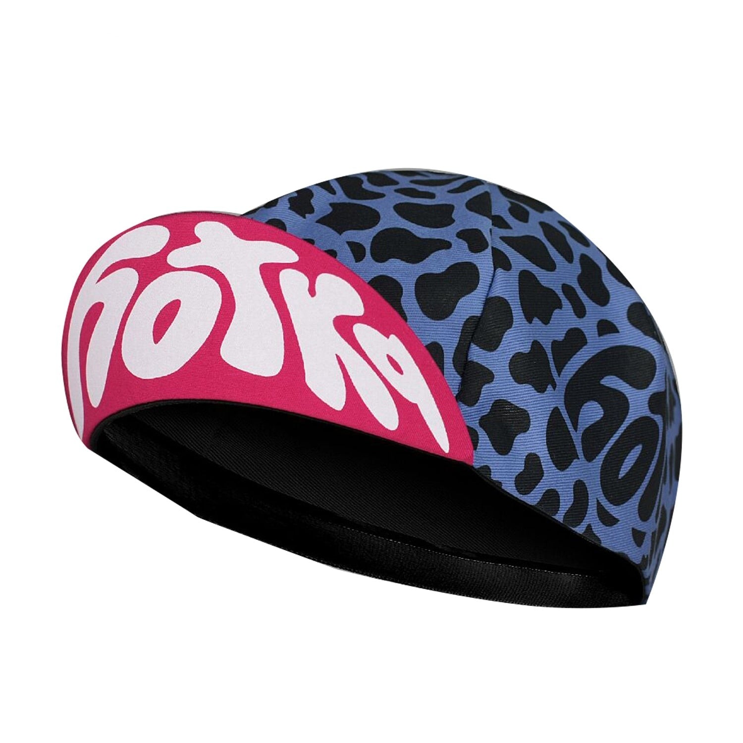 Classic Blue Black Polyester Bicycle Cycling Caps Quick Dry Breathable Elasticity Easy To Carry Summer Cool Bike Hats