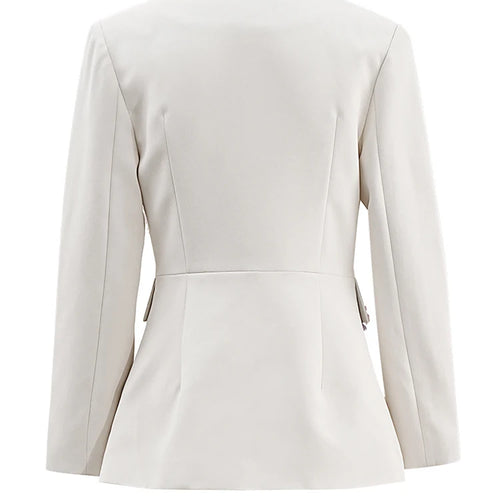 Load image into Gallery viewer, Apricot Flower Blazer Wide Leg Pants Two Piece Suit New Lapel Long Sleeve Women Fashion Tide Spring Autumn 2025 3WM838
