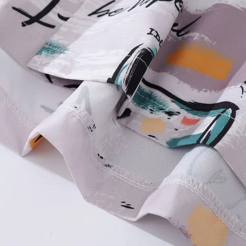 Load image into Gallery viewer, Vintage Hawaiian Shirts Men Graffiti Graphic Printed Summer Beach Blouse Hip Hop Harajuku Baggy Short Sleeve Button Up Tops
