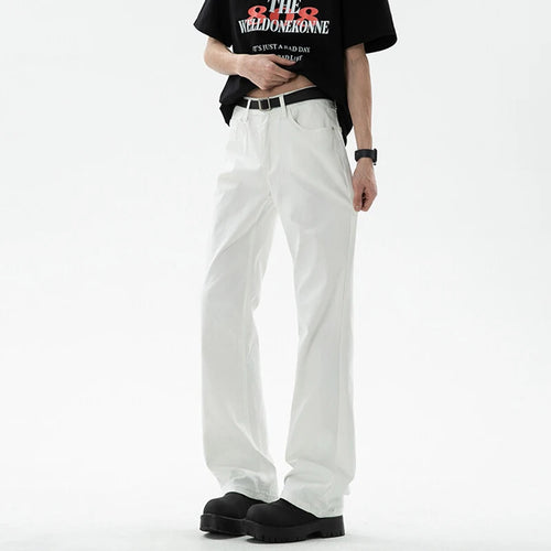 Load image into Gallery viewer, Men&#39;s Jeans New American Style Solid Color Simple Trendy High Street Straight Leg Stylish Male Sunmmer Trousers 9W1855
