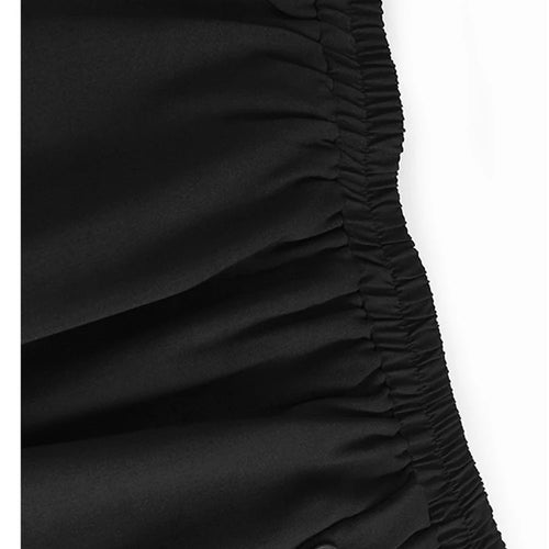 Load image into Gallery viewer, High Elastic Waist Apricot Button Ribbon Spliced A-line Half-body Skirt Women Fashion Tide New Spring Autumn 2025 1DJ1353
