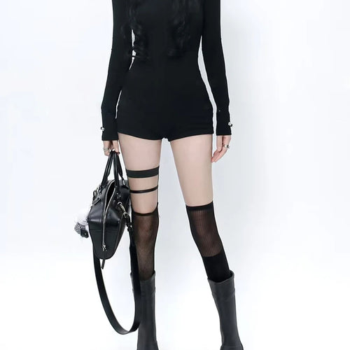 Load image into Gallery viewer, Solid Spliced Lace Up Jumpsuits For Women O Neck Long Sleeveless High Waist Temperament Jumpsuits Female Fashion
