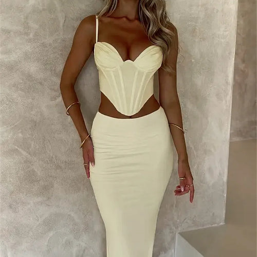 Load image into Gallery viewer, Thickened Fabric Sexy Maxi Skirt Women 2023 Autumn Winter New Solid High Waist Skinny Club Party Long Skirt Elegant
