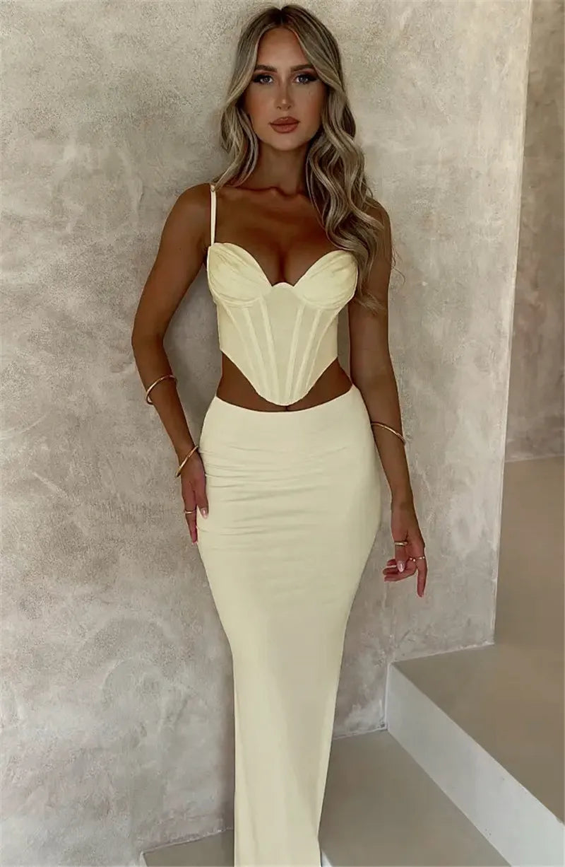 Thickened Fabric Sexy Maxi Skirt Women 2023 Autumn Winter New Solid High Waist Skinny Club Party Long Skirt Elegant