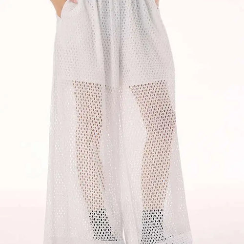 Load image into Gallery viewer, Women White Hollow Out Big Size Long Elegant Shirt Dress New Lapel Sleeveless Fashion Tide Spring Autumn 2025 1DH9424
