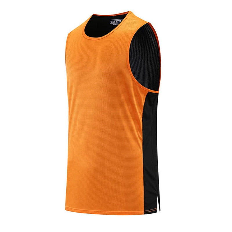 Mens Sleeveless Vest Basketball Football Running Sports Tank Tops Gym Fitness Shirt Plus Size Multi-colored Unisex Clothing