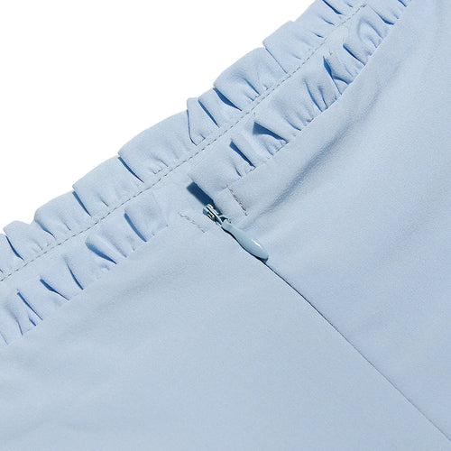 Load image into Gallery viewer, Elegant Short Puff Sleeve Sexy Mini Dress Women Fashion Square Collar Backless A-line Pleated Club Party Dress Vintage
