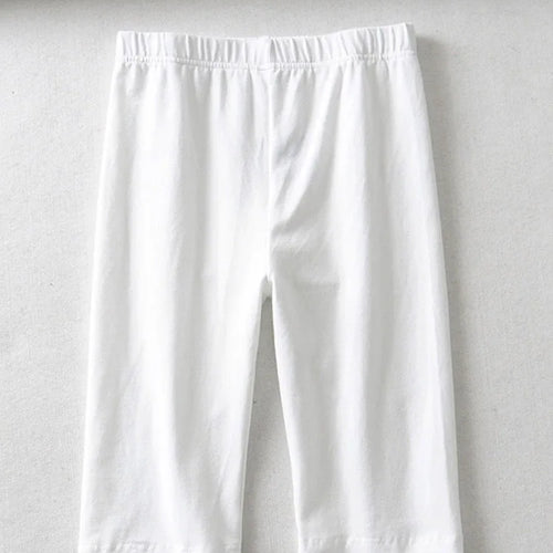 Load image into Gallery viewer, sexy women cotton high waist elastic pure color slim Knee-Length bike shorts female
