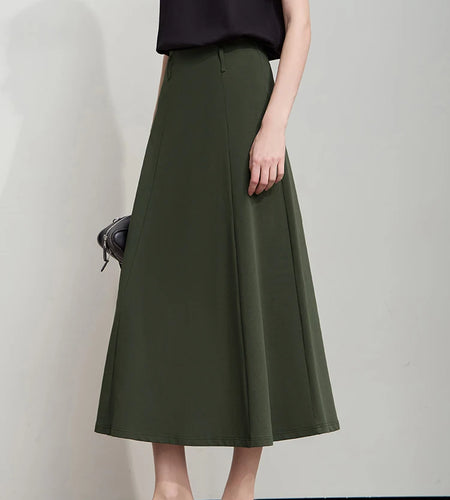 Minimalist Autumn Skirts For Women 2025 Fashion Large Round Knitted Cotton Skirts Commuting Vacation Loose Skirts 12523150