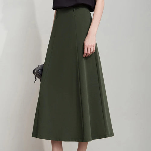 Load image into Gallery viewer, Minimalist Autumn Skirts For Women 2025 Fashion Large Round Knitted Cotton Skirts Commuting Vacation Loose Skirts 12523150
