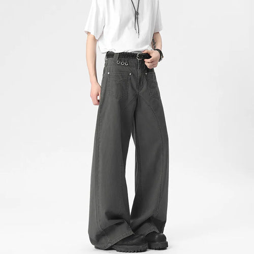 Load image into Gallery viewer, Men's Casual Pants New American Style High Street Trendy Patchwork Multi Pockets Design Male Straight Leg Bottoms 9W1803
