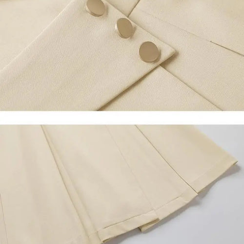 Load image into Gallery viewer, Women Solid Elegant Single Breasted Suit Dress 2024 Summer New Fashion Clothing High Waist Slim Short Sleeved Party Blazer Dress
