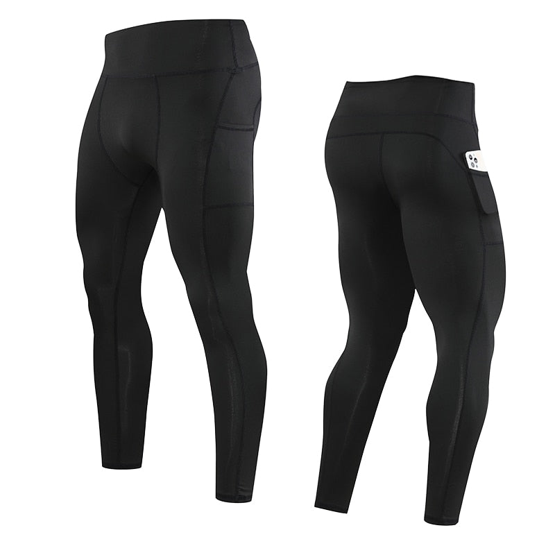 New brand 2019 Men's Tights Pants Gym Skinny Leggins Running Fitness  Sportswear