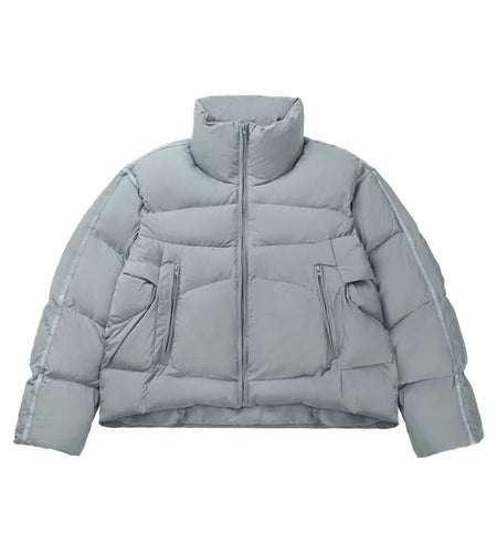 American Street Design Men's Parkas Casual Silhouette Stand Collar Solid Color Casual Winter Padded Jackets Simple 9C8966