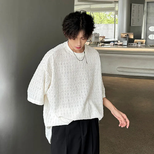 Load image into Gallery viewer, Men's T-shirts Short Sleeve Round Neck Stylish New Summer Solid Color Simple Trendy Handsome Male Clothing 2025 9W1974
