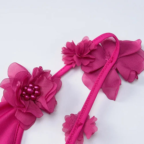 Load image into Gallery viewer, Flower Spaghetti Strap Backless Maxi Dress Women Rose Pink Bodycon Slipdress Ladies Elegant Sexy Club Party Dress
