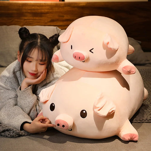 Load image into Gallery viewer, New 40-80cm Kawaii Cartoon Pig Plush Toys Kids Cushion Pillow Soft Sofa Animal Stuffed Dolls Plushie Children Birthday Gift
