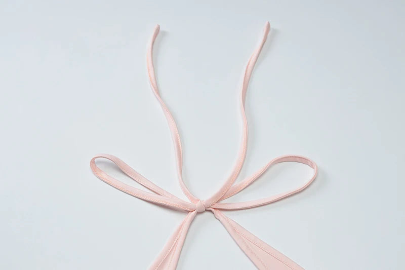 Sexy Solid Skirt Two Pieces Sets For Women Deep V-neck Neck-mounted Vest Tops And Short Skirt Sexy Two Pieces Sets